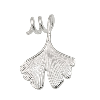 Pendant Ginkgo Leaf Spiral Silver 925