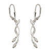 Leverback Earrings Zirconia Silver 925