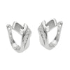 Hoop Earrings With Zirconia Silver 925