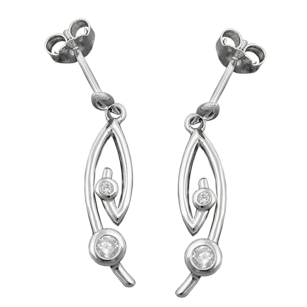 Earring Studs Zirconia Silver 925