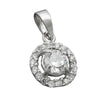 Pendant Flower Zirconias Silver 925