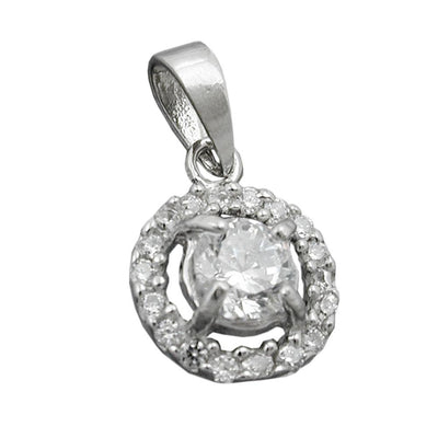 Pendant Flower Zirconias Silver 925