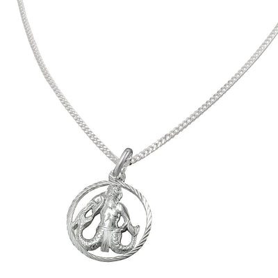 Set Zodiac Aquarius + Chain Silver 925