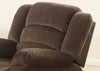 Brown 3 Piece Contemporary Polyester Reclining Living Room Set