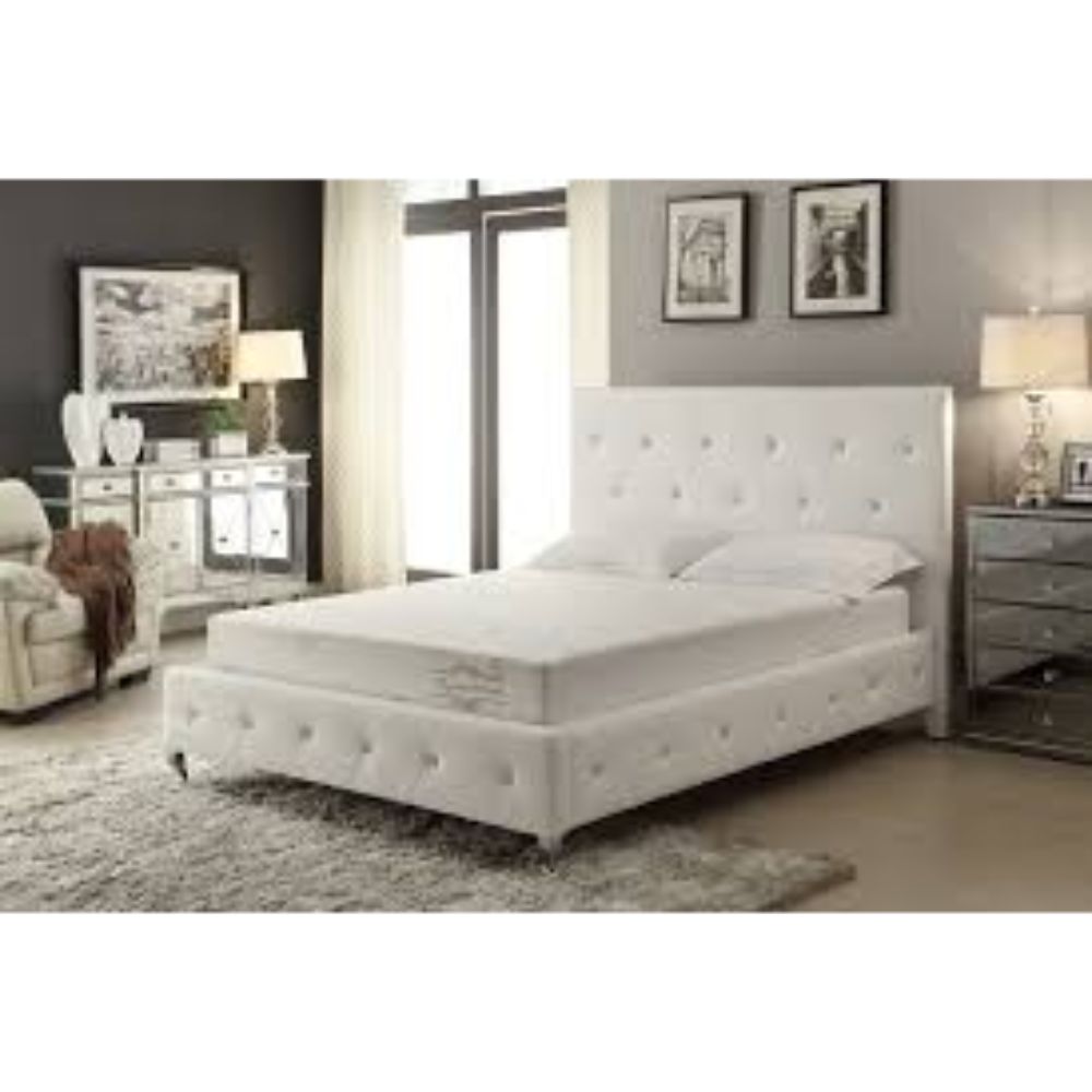 8" Twin Polyester Memory Foam Mattress Covered in a Soft Aloe Vera Fabric