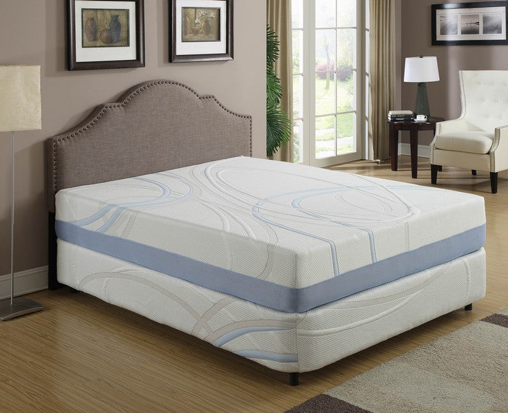 12" California King Charcoal and Gel Infused Memory Foam Mattress