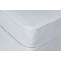 Full White Waterproof Hypoallergenic Polyester Premium Mattress Protector