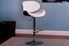 White Modern Swivel Adjustable Barstool