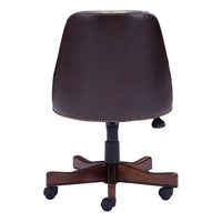 23" X 23" X 37" Brown Leatherette Office Chair