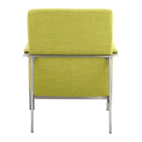 26" X 31.5" X 33.5" Lime Polyblend Arm Chair