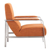 26" X 31.5" X 33.5" Orange Polyblend Arm Chair