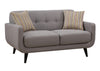 Gray 3pc Polyester Fabric Sofa, Love Seat and Arm Chair Living Room Set