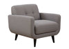 Gray 3pc Polyester Fabric Sofa, Love Seat and Arm Chair Living Room Set