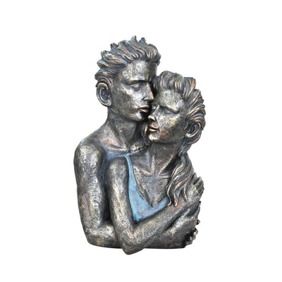 Beautiful Couple Statue Sculpture in Patina Finish