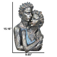 Beautiful Couple Statue Sculpture in Patina Finish