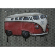 Rustic Red and White Van Wall Hooks