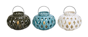 Attractive Ceramic Lantern 3 Assorted