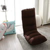 Brown Modern Adjustable Fabric Gaming Chaise Lounge Chair