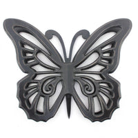 4.25" X 18.5" X 23.25" Black Rustic Butterfly Wooden Wall Décor