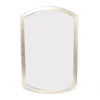 1.75" X 44" X 28" Silver Contemporary Minimalist Dressing Mirror With Gold Frame