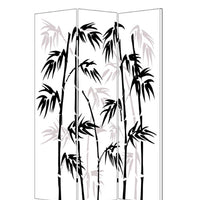 48" X 72" Multi-Color Wood Canvas Banaboo Leaf Screen