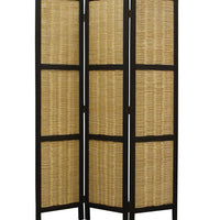 47" X 67" Brown Wood Screen