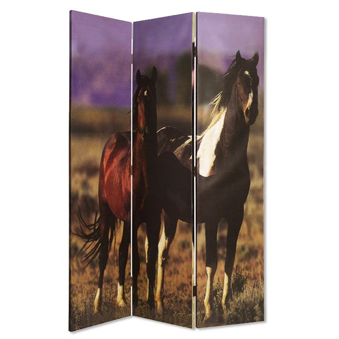 48" X 72" Multi-Color Canvas Screen With Nurturing Mare