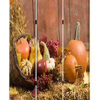 48" X 72" Multi-Color Wood Canvas Harvest Screen