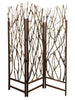 70" X 58" Brown Wood Tree Screen