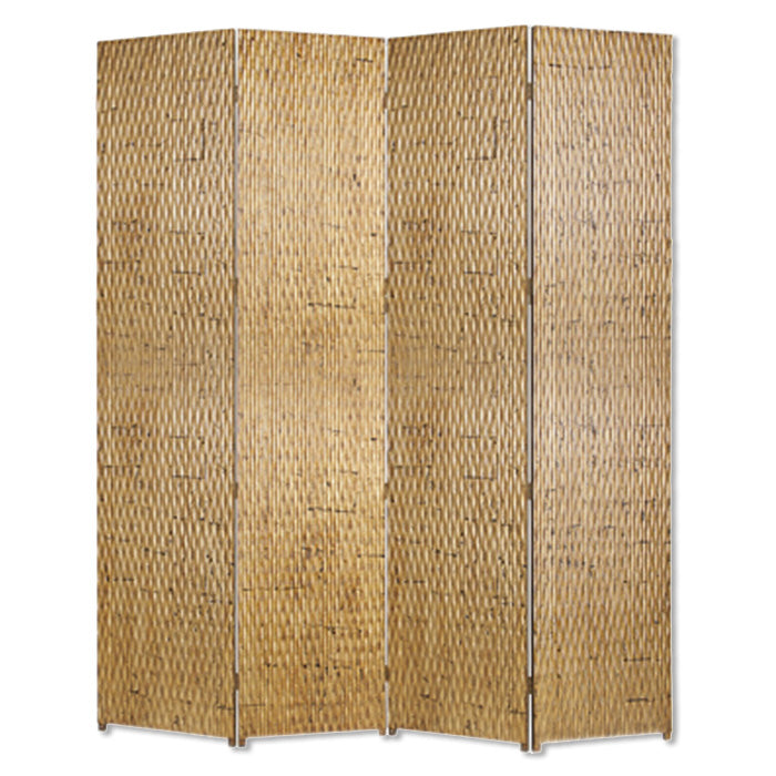 84" X 84" Gold Wood Screen