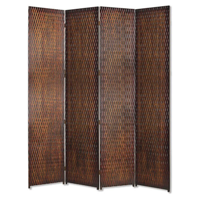 84" X 84" Brown Wood Screen