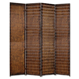 84" X 84" Brown Wood Screen