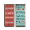 Outstanding Metal Wall Sign 2 Assorted