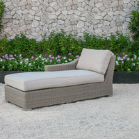 30" Aluminum  Wood  And Rattan Sectional Sofa Set