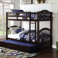 Heartland Twin-Twin Bunk Bed, Espresso