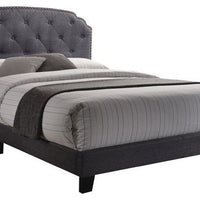 83" X 64" X 50" Queen Gray Fabric Bed