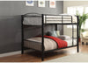 78" X 56" X 67" Black Metal Full Over Full Bunk Bed