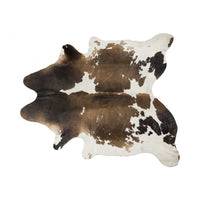 72" x 84" Taupe and White Cowhide - Rug