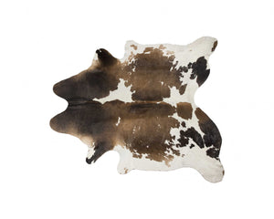 72" x 84" Taupe and White Cowhide - Rug