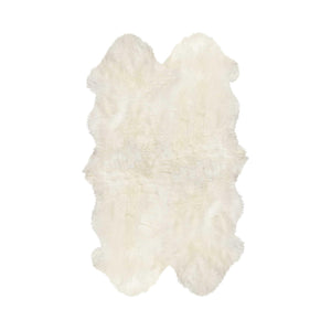 4' X 6' X 2' Natural Quattro Sheepskin Area Rug