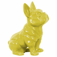 Sitting French Bulldog Figurine with Pricked Ears - Yellow