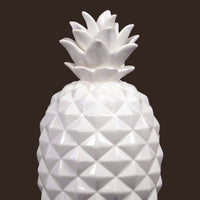 Fine Crafted Pineapple Figurine- Small- White