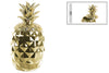 Alluring Ceramic Pineapple Canister- Gold