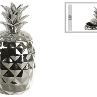 Splendid Ceramic Pineapple Canister- Silver