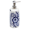 Hand Painted Floral Design Liquid Soap Or Lotion Dispenser Holder