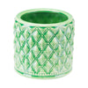 5.8" X 5.8" X 5.4" Jade Green Tufted Planter