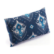 11.8" X 19.7" X 1.2" Blue And Natural Lumbar Pillow