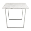 70.9" X 35.4" X 29.7" Stone And Brushed Atlas White Dining Table