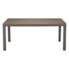 67.7" X 37.8" X 29.9" Cocoa Tempered Glass Dining Table