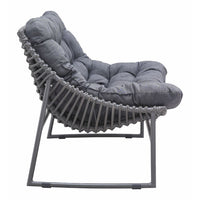 Gray Polyethylene Beach Couch